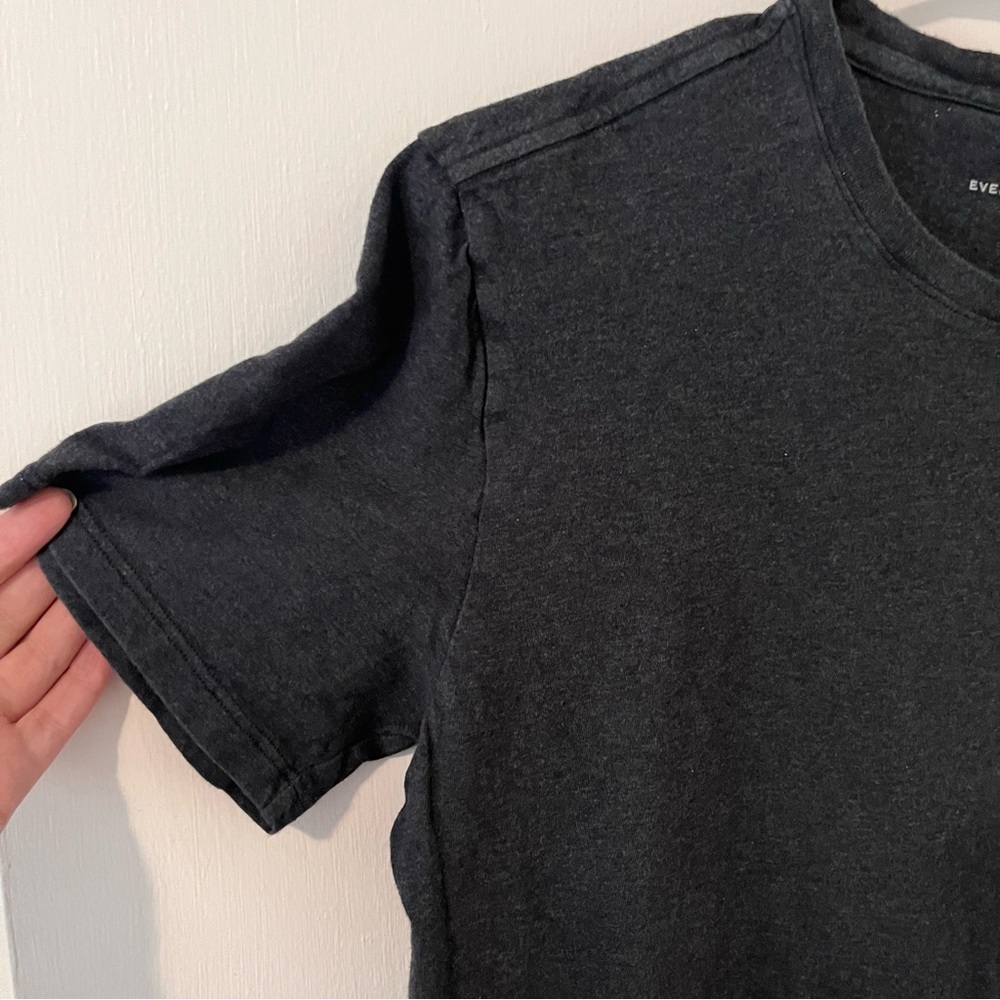 Everlane Organic Cotton Charcoal Crew Neck Uniform T-Shirt Small - Picture 4 of 10